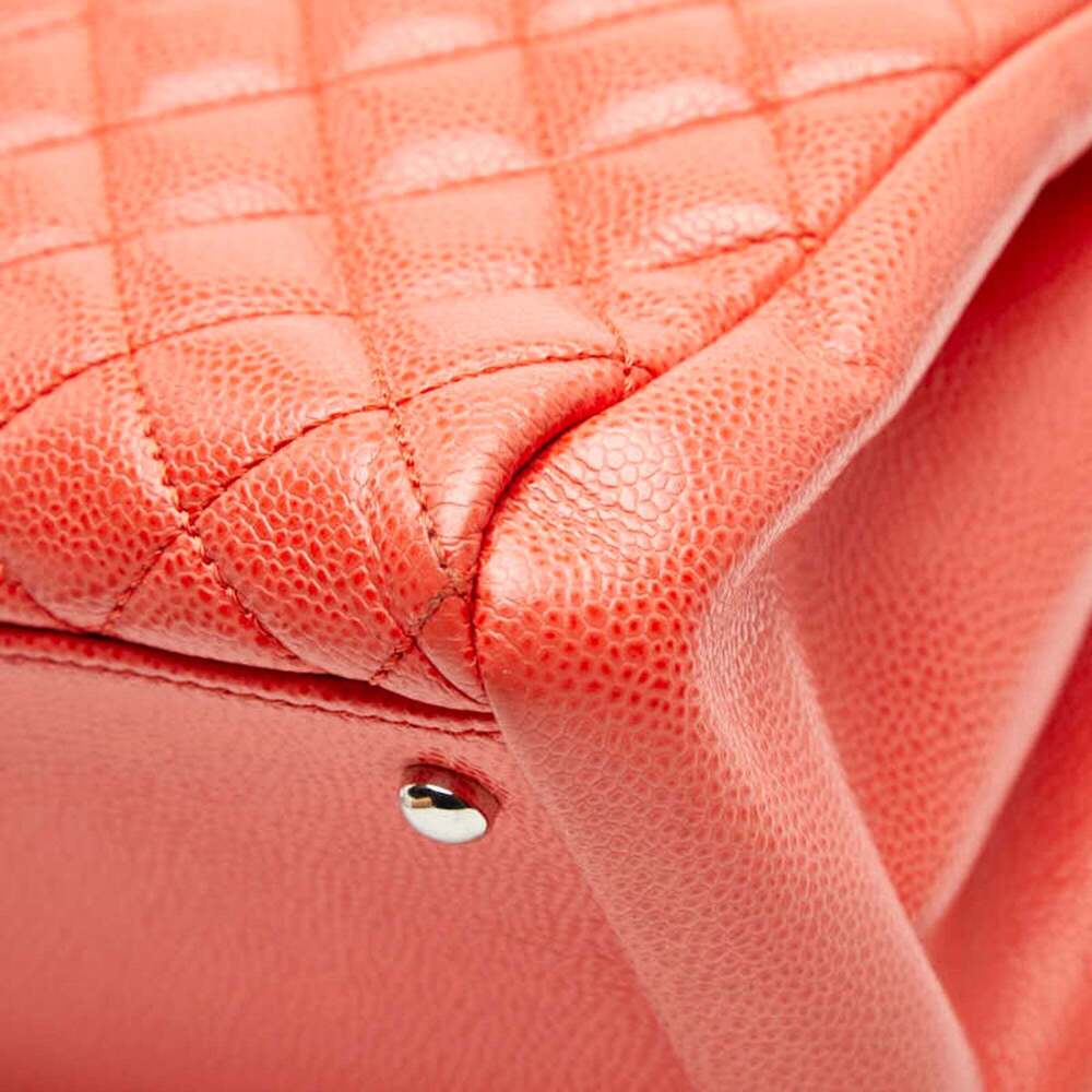 CHANEL Orange Caviar Leather Logo Shoulder Bag - Picture 6 of 12